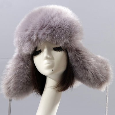 Gorro Invernal Mujer con Protección Auditiva y Forro de Felpa - Diseño Elegante con Detalle de Piel Sintética - Image 9