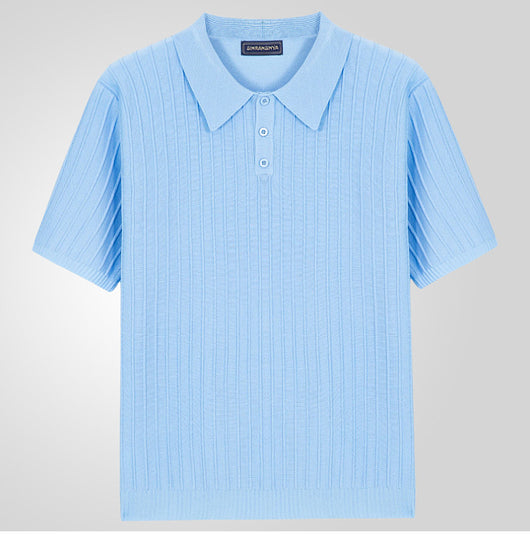 Camisa Casual Hombre Manga Corta Cuello Solapa Ajuste Relajado - Image 21