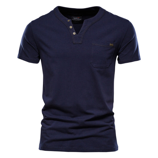 Camiseta Deportiva Slim Fit de Algodón con Bolsillo para Hombre - Image 22
