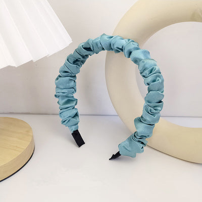 Diadema Plisada de Tela Estilo Retro Francés Versátil para Chicas - Image 14