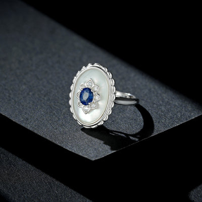 Anillo de Zafiro en Plata 925 Ajustable para Mujer - Image 8