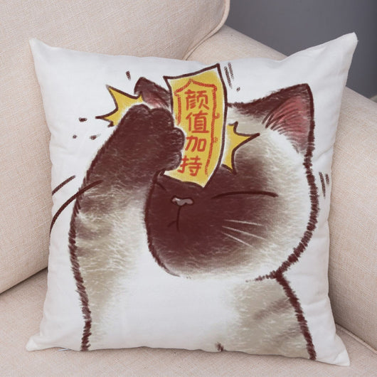 Funda de Almohada de Lino con Estampado Moderno para Sofá y Coche - Image 23