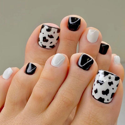 Tiras de Nail Art en Azul, Negro y Blanco - Image 6
