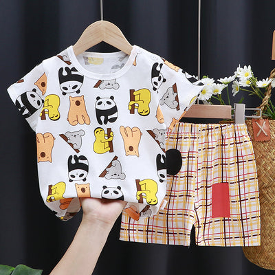 Conjunto Infantil de Algodón Puro con Manga Corta - Image 6