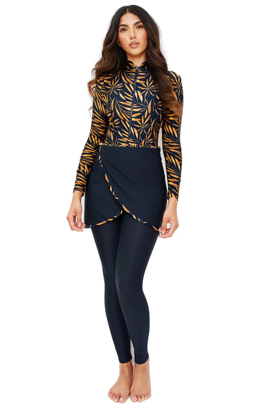Traje de Baño Burkini con Cierre - Modesto y Versátil para Mujer - Image 7