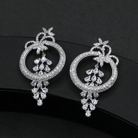 Aretes de Plata Esterlina para Niñas - Diseño Oversize Moderno