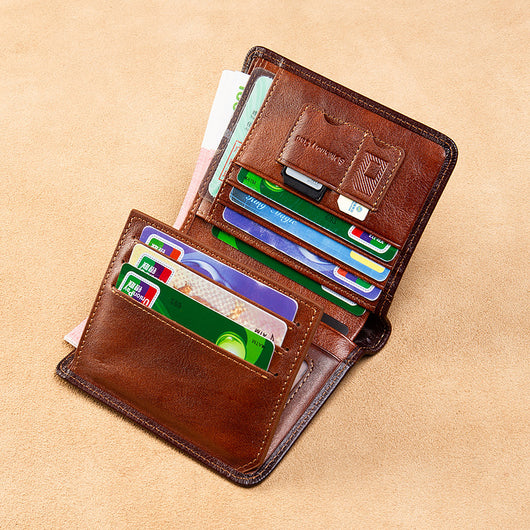 Billetera Delgada de Cuero para Hombre - Cartera Minimalista Ultradelgada - Image 8
