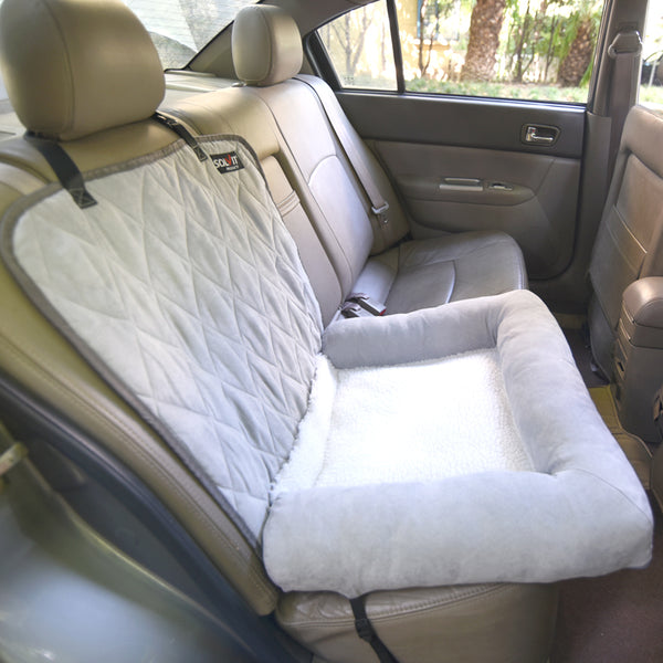 Cojín Doble para Auto - Cama Elevada Acolchada para Mascotas