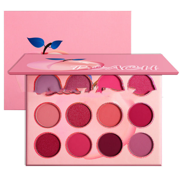 Paleta de Sombras de Frutas 12 Colores - Portátil y Práctica