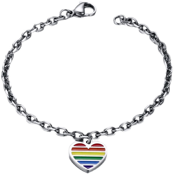 Pulsera Arcoíris LGBTQ+ de Seis Colores - Símbolo de Amor y Orgullo