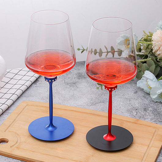 Copa de Vino Cristal Rojo Diseño Artístico Danzante - Image 6