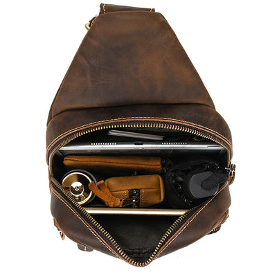Bolso Bandolera de Cuero Genuino Retro - Estilo Casual Premium - Image 3