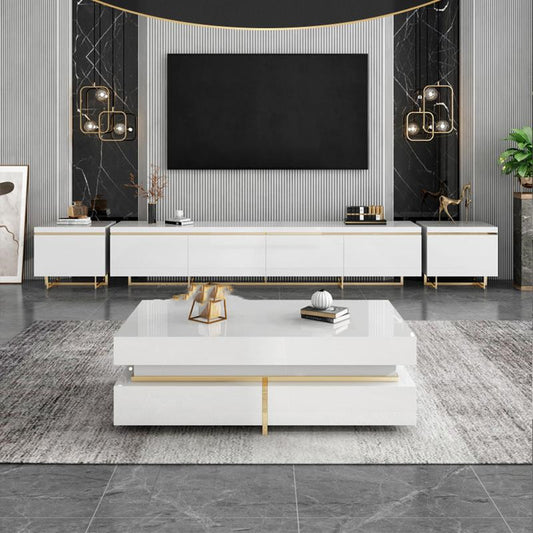Mueble TV Minimalista Multifuncional con Almacenamiento Integrado