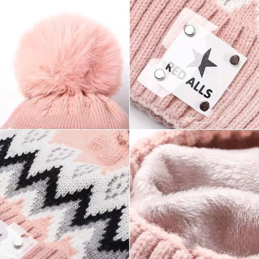 Gorro Tejido Grueso con Pompón de Terciopelo - Protección Auditiva y Calidez - Image 8