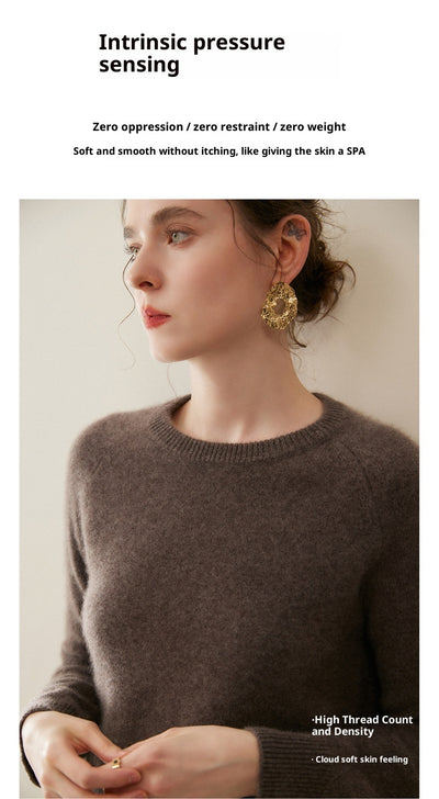 Suéter de Cachemir Puro para Mujer - Cuello Redondo - Image 18