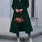 Abrigo Largo de Invierno para Mujer - Minimalista y Elegante con Doble Botonadura
