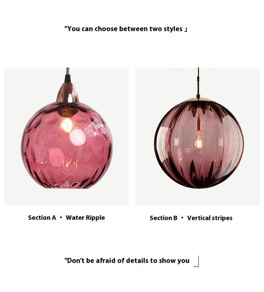 Lámpara Colgante de Cristal Ondulado con Diseño Minimalista Moderno - Image 15