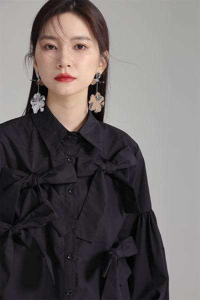Blusa Blanca con Moño para Mujer - Image 12