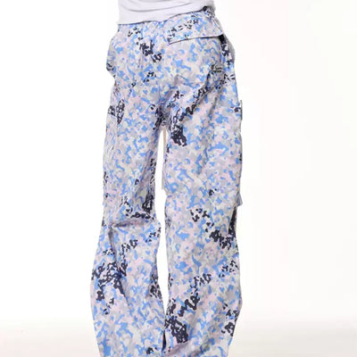 Pantalones Cargo Camuflaje Retro - Corte Recto Ancho Verano - Image 9