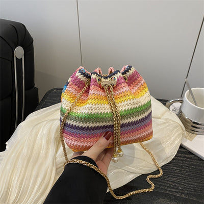Bolsa de Playa Diamond con Cadena - Bolso Bandolera y Hombro para Mujer - Image 4