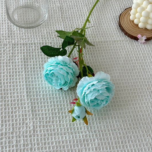 Flores Artificiales de Peonía y Rosa Premium para Decoración del Hogar - Image 11