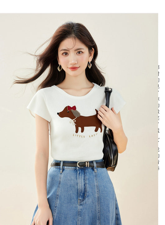 Chaleco Casual sin Mangas con Estampado de Cachorros y Mangas Murciélago - Image 11