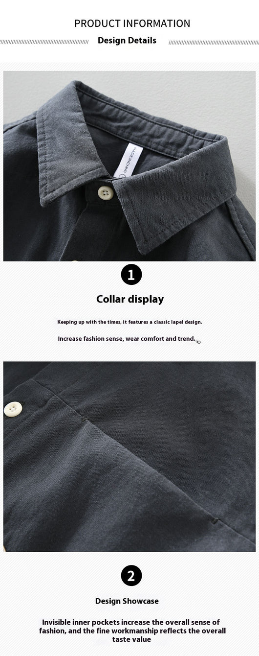Camisa Manga Larga con Costuras Reforzadas para Hombre - Image 10
