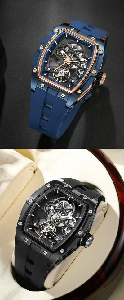 Reloj Mecánico para Hombre con Diseño Esqueletizado - Image 14