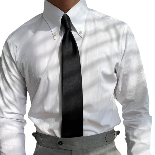 Camisa Elástica de Rayas Multiestación para Hombre - Image 4
