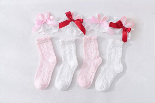 Calcetines de Felpa con Orejas de Conejo para Mujer S1657 - Image 4