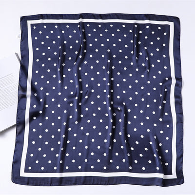 Pañuelo de Seda Profesional con Lunares - Versátil para Cualquier Ocasión - Image 25