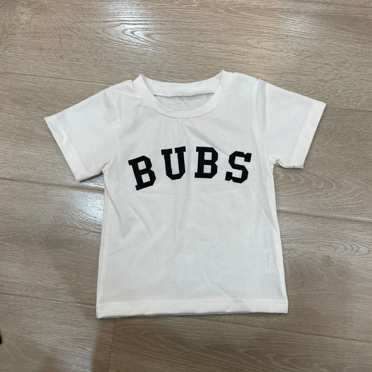 Playera Estampada con Letras de Manga Corta