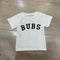 Playera Estampada con Letras de Manga Corta