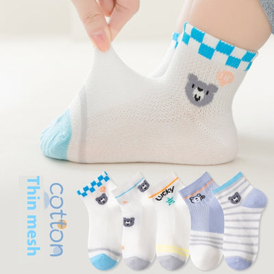 Calcetines de Malla Finos de Dibujos Animados para Niños - Image 7