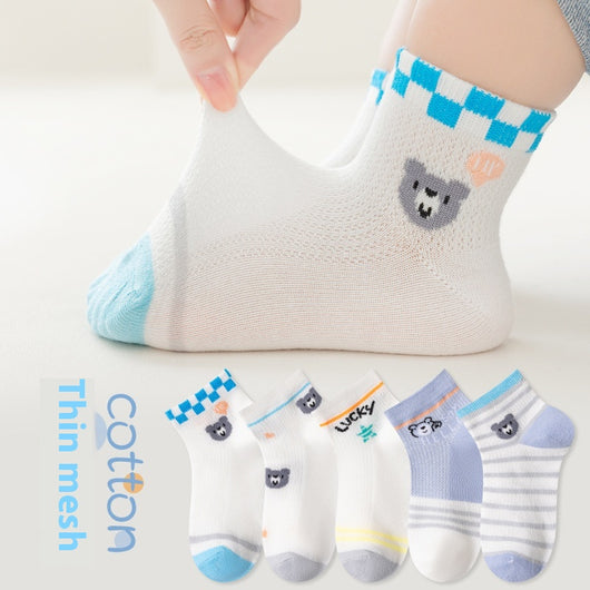Calcetines de Malla Finos de Dibujos Animados para Niños - Image 7