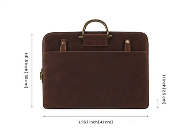 Maletín Ejecutivo de Cuero Crazy Horse para Hombre - Bolsa Portacomputadora - Image 7