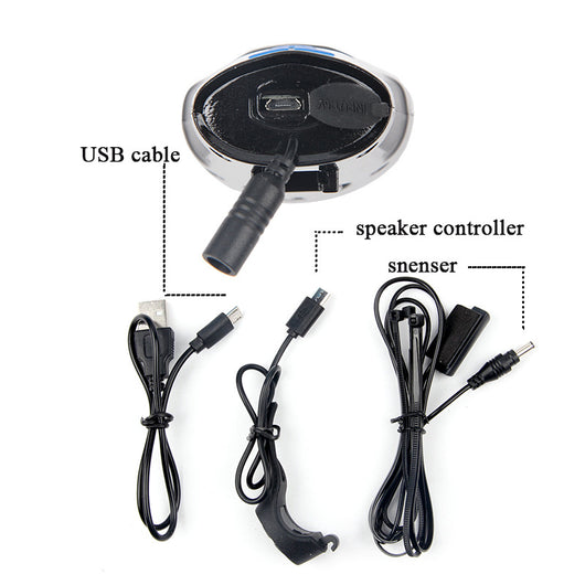 Luz Frontal para Bicicleta USB con Altavoz y Velocímetro - Image 38