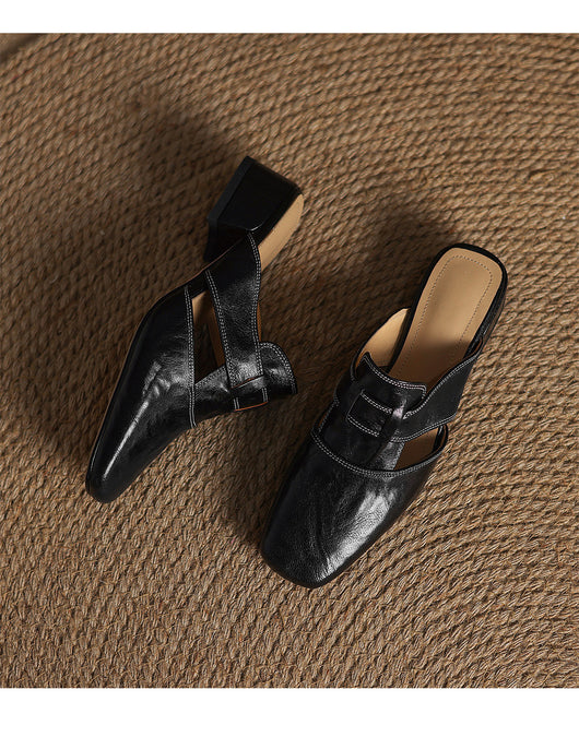 Sandalias Retro Mujer Tacón Bajo Grueso - Cómodas para Verano - Image 14