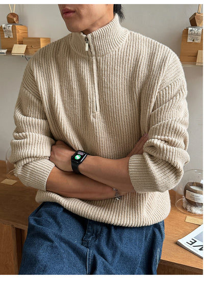 Suéter Cuello Alto con Cierre de Hombre para Otoño Invierno - Image 32