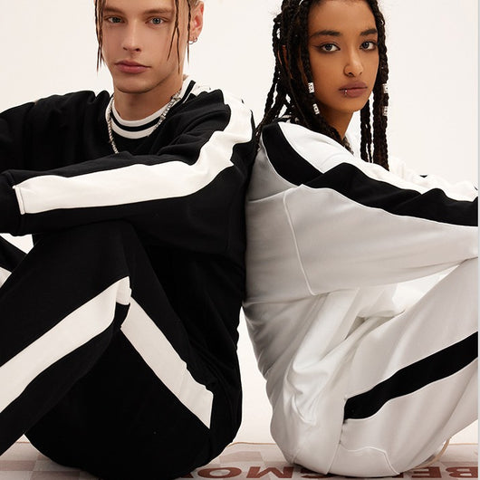 Conjunto Deportivo Holgado para Parejas - Sudadera y Pantalón Casual - Image 17