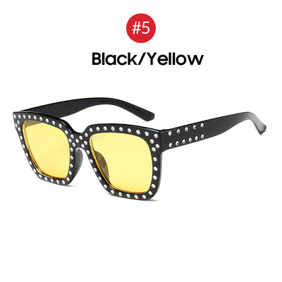 Gafas de Sol Grandes con Strass Estilo Europeo y Americano para Mujer - Image 4