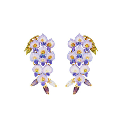 Collar con Aretes de Flor de Glicina - Accesorios de Lujo Minimalista - Image 11