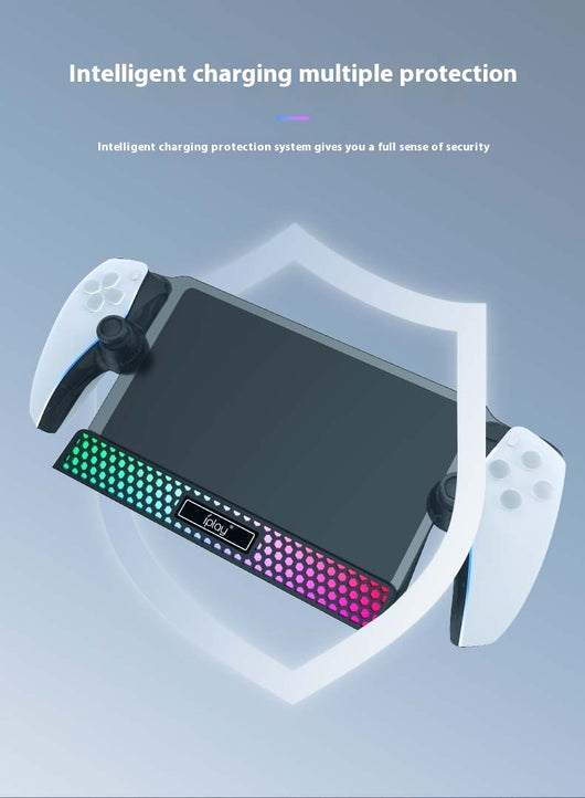 Base de Carga con Soporte Fijo y Lámpara RGB para Consolas de Juego - Image 29