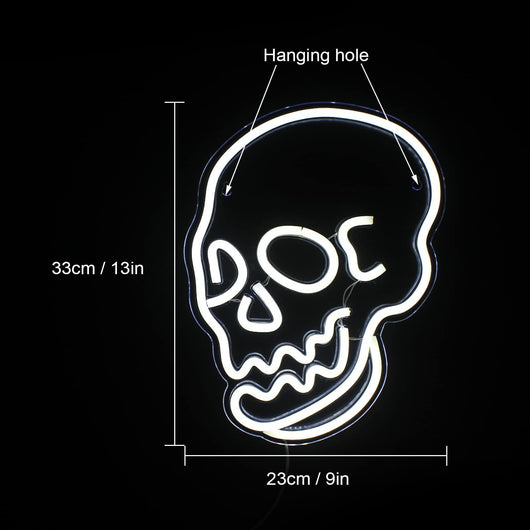 Calavera LED Neón para Decoración de Halloween - Image 3