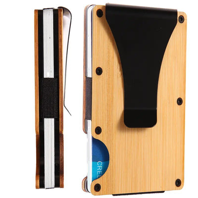 Billetera de Madera con Protección RFID y Funda de Tarjetas - Image 10