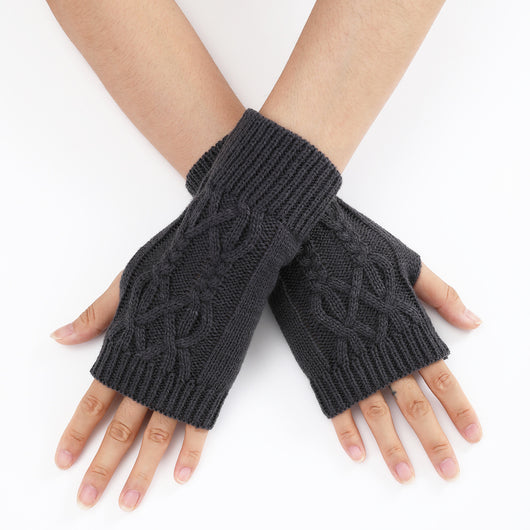 Guantes Tejidos Medio Dedo para Parejas - Lana Cálida Invierno Unisex - Image 15