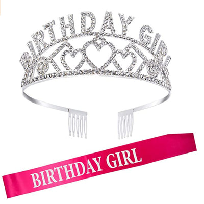 Corona Diamante Brillante para Fiesta de Cumpleaños - Set de Diadema Decorativa para Prom - Image 18