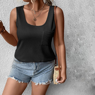 Chaleco Casual para Mujer con Bolsillos - Diseño Liso Versátil - Image 10