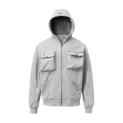 Suéter Hoodie Oversized para Hombre con Bolsillos de Diseño Dimensional