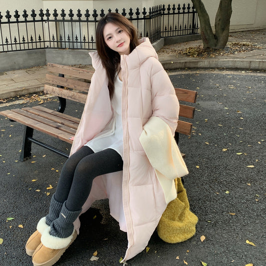Chaqueta Acolchada Suelta para Mujer con Capucha - Abrigo de Algodón